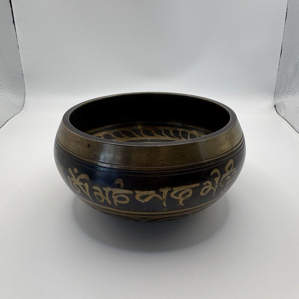 Vintage Tibetan Singing Bowl Sound Meditation Chakra Healing Mindfulness Yoga